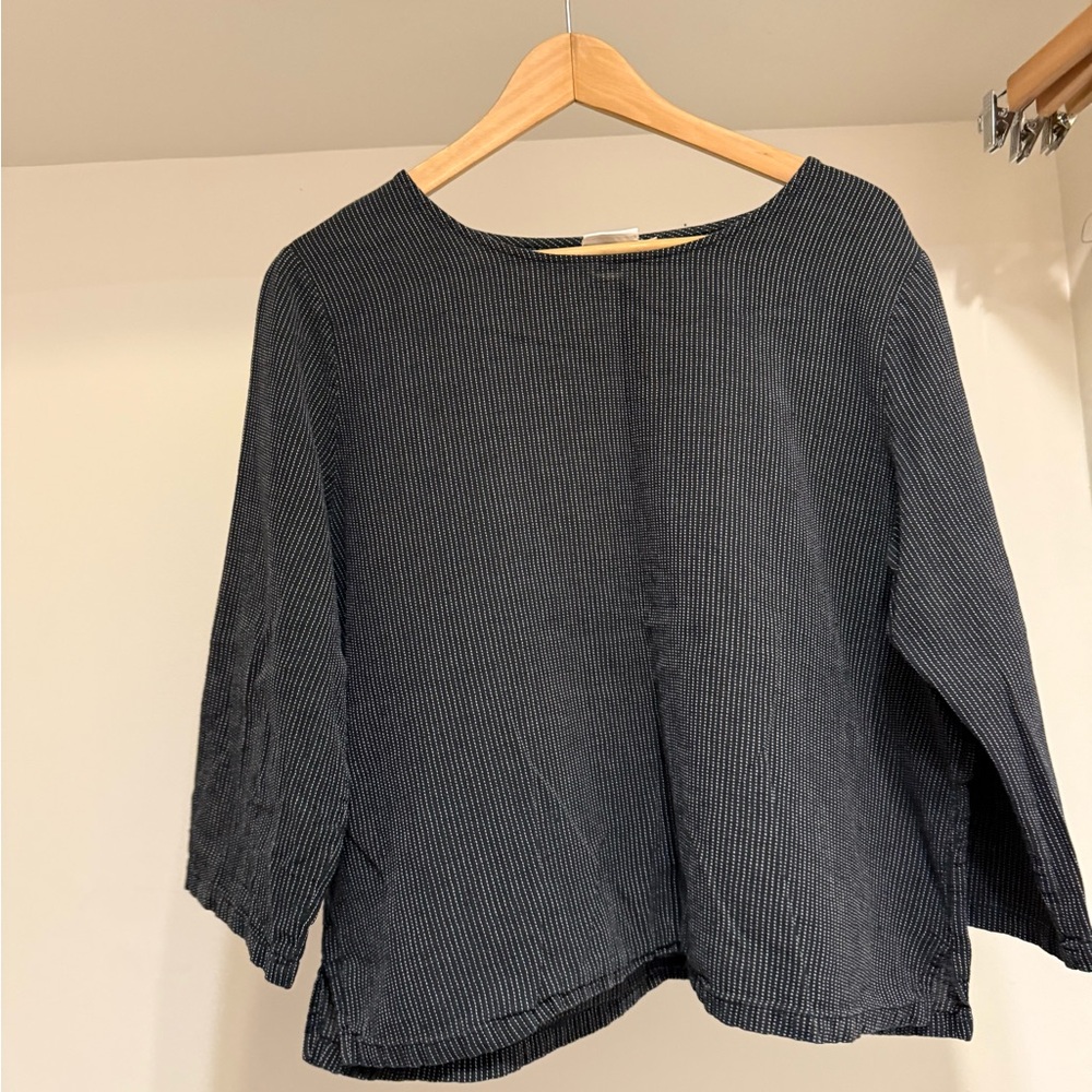 Women's vintage Black Striped Top